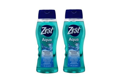 Zest Aqua Body Wash 18 oz (Pack of 2) - Refreshing Clean for Men Avelisse