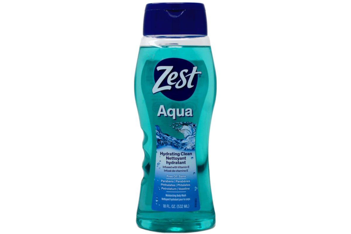 Zest Aqua Body Wash 18 oz (Pack of 2) - Refreshing Clean for Men Avelisse