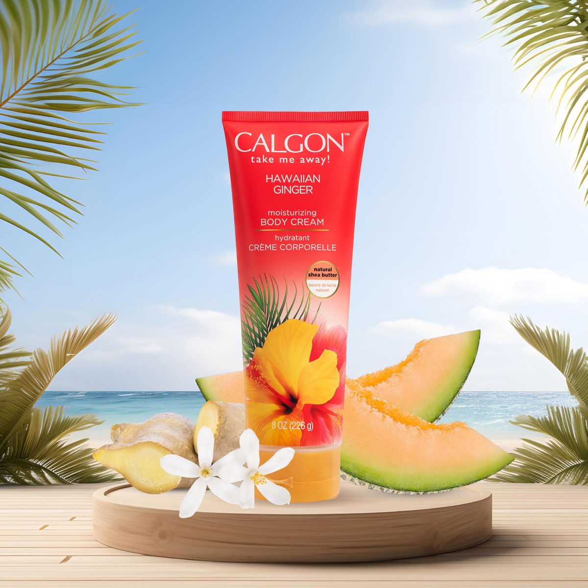 Body Fantasies Calgon Hawaiian Ginger Skin Nourishing Body Cream, 8 oz - görsel 13