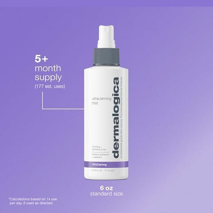 Dermalogica Ultracalming Mist – Soothing Facial Spray for Sensitive Skin with Aloe Vera, 6 Fl Oz Avelisse