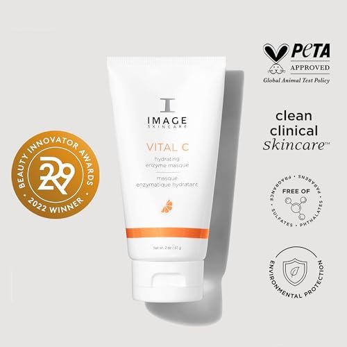 VITAL C Hydrating Enzyme Masque by IMAGE Skincare - Brightening Facial Mask with Vitamin C and Hyaluronic Acid, 2 oz Avelisse