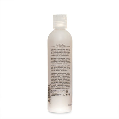La-Brasiliana Due Keratin and Collagen Conditioner - 8.45 fl oz for Silky, Manageable Hair