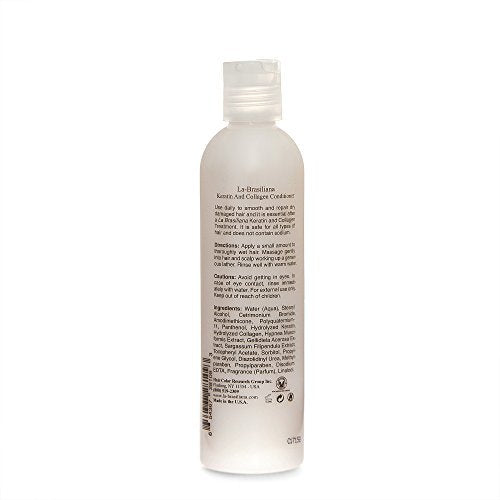 La-Brasiliana Due Keratin and Collagen Conditioner - 8.45 fl oz for Silky, Manageable Hair - görsel 4