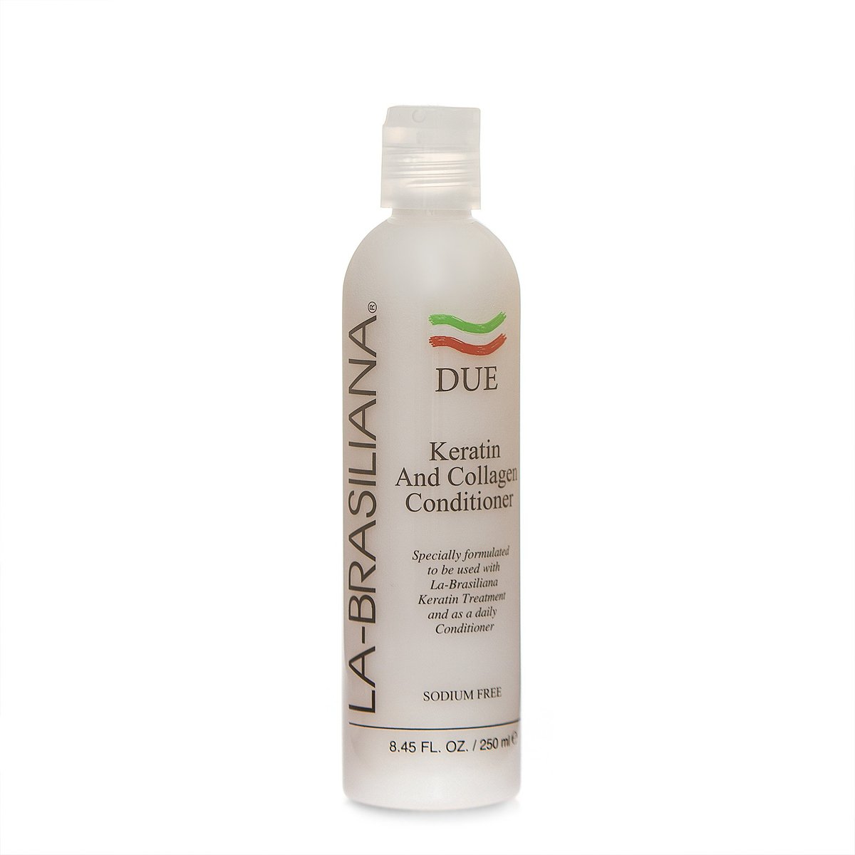 La-Brasiliana Due Keratin and Collagen Conditioner - 8.45 fl oz for Silky, Manageable Hair - görsel 1