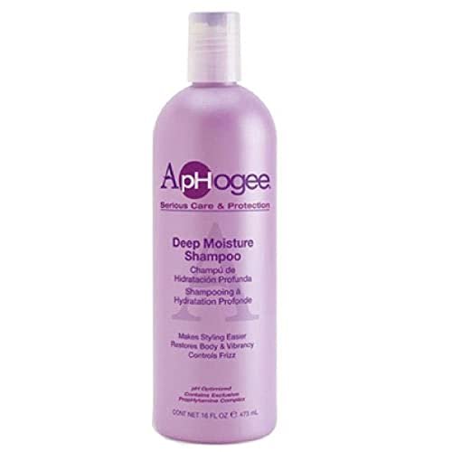 Aphogee Deep Moisture Shampoo – 16 fl oz | Hydrating & Restorative Cleanser for Dry, Damaged Hair Avelisse