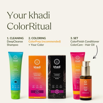 Khadi Natural Black Hair Color – 100% Plant-Based, Vegan, No Blue Tint, 3.5 oz Avelisse