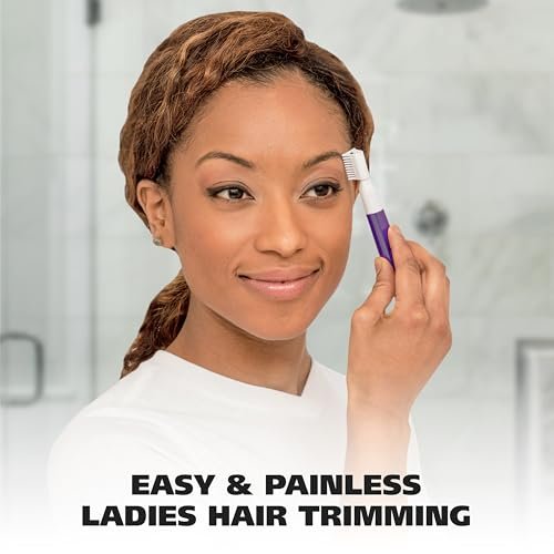 Wahl Clean & Confident Female Battery Pen Trimmer with Rinseable Blades for Eyebrows, Facial Hair, & Light Grooming - Hygienic Grooming & Easy Cleaning - Model 5640-100 (Purple) - görsel 10