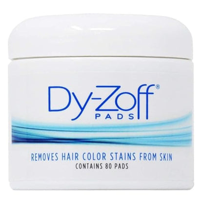 Dy-Zoff Hair Color Stain Remover Pads (80 Count) – Professional Hair Dye Remover for Skin – Pre-Saturated Cotton Pads to Remove Dye Stains – Fast-Acting & Gentle Color Remover for Dyed Hair