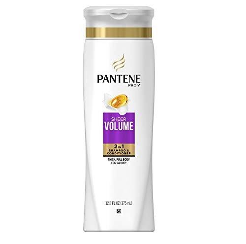 Pantene Pro-V 2 in 1 Shampoo & Conditioner, Sheer Volume with Collagen, 12.6 oz - görsel 2