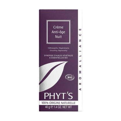 Phyts Anti-Aging Night Cream with Beeswax and Hazel Oil – 1.4 oz Regenerating Face Moisturizer
