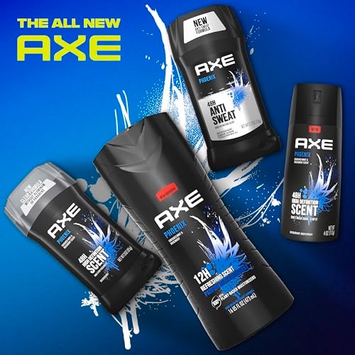 AXE Dual Action Deodorant Stick Phoenix Crushed Mint & Rosemary, Aluminum Free, 3oz Twin Pack for Men - görsel 11