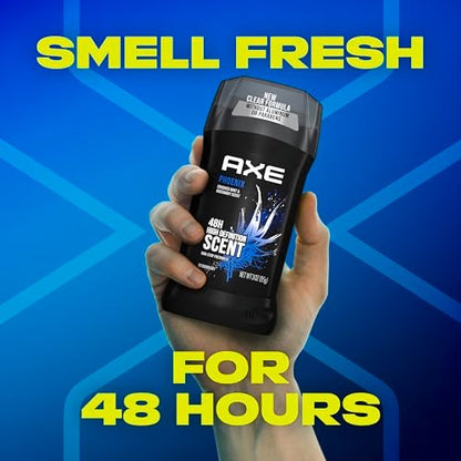 AXE Dual Action Deodorant Stick Phoenix Crushed Mint & Rosemary, Aluminum Free, 3oz Twin Pack for Men