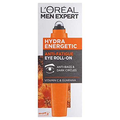 L'Oréal Men Expert Hydra Energetic Eye Roll-On with Vitamin C - Anti-Fatigue Eye Treatment for Dark Circles, 10ml Avelisse