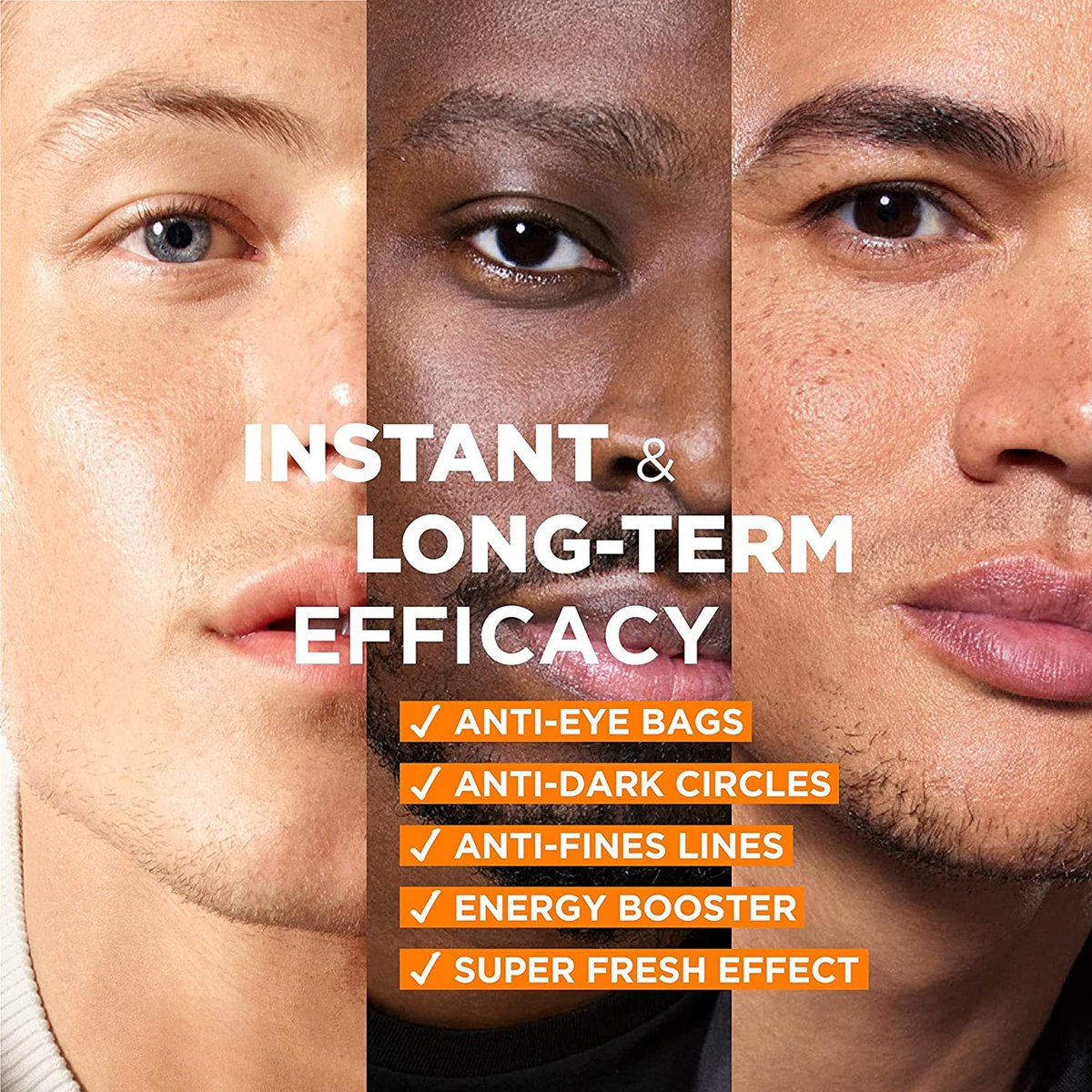 L'Oréal Men Expert Hydra Energetic Eye Roll-On with Vitamin C - Anti-Fatigue Eye Treatment for Dark Circles, 10ml Avelisse