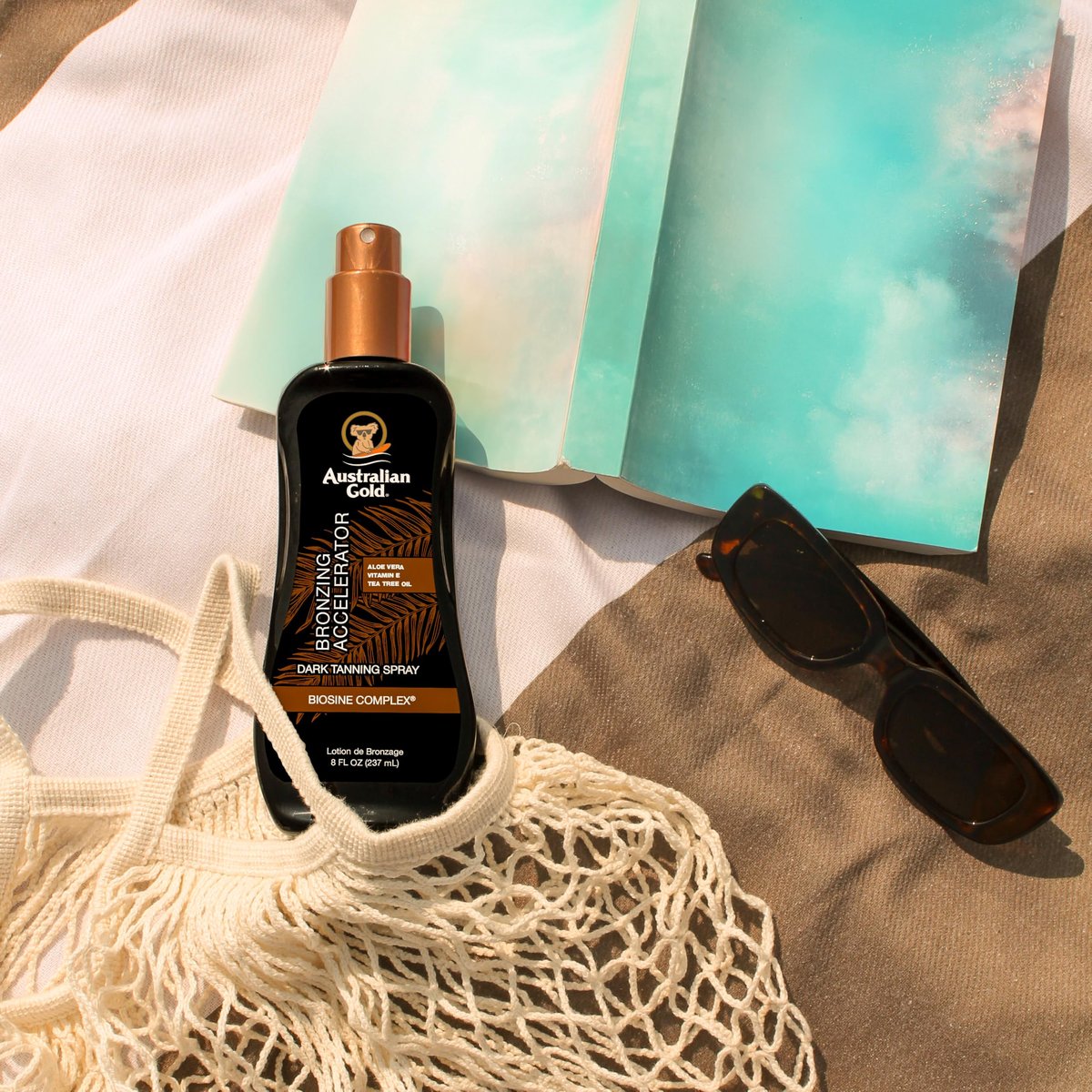 Australian Gold Dark Tanning Accelerator Spray Gel With Bronzer - 8 Fl Oz - görsel 5