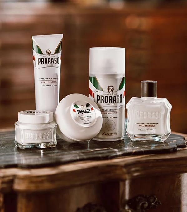 Proraso Pre Shave Conditioning Cream for Sensitive Skin - Oatmeal & Green Tea - Nourishing & Gentle Pre Shave Cream (3.6 oz) - görsel 5