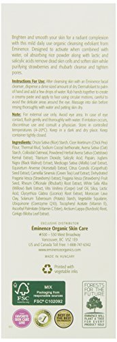 Eminence Strawberry Rhubarb Dermafoliant – Gentle Exfoliating Facial Scrub, 4.2 oz Avelisse