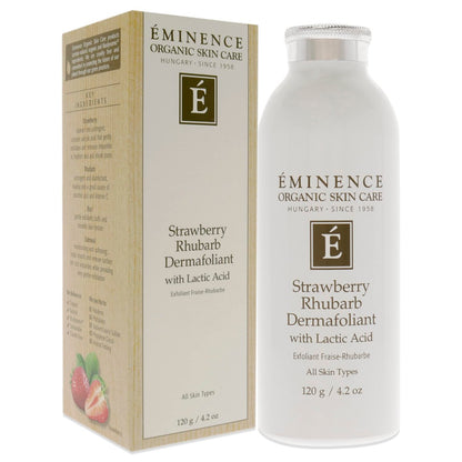 Eminence Strawberry Rhubarb Dermafoliant – Gentle Exfoliating Facial Scrub, 4.2 oz Avelisse