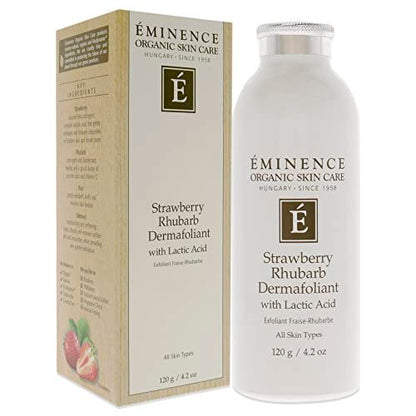 Eminence Strawberry Rhubarb Dermafoliant – Gentle Exfoliating Facial Scrub, 4.2 oz Avelisse