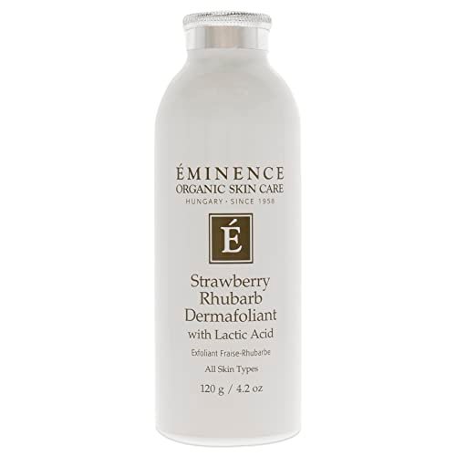 Eminence Strawberry Rhubarb Dermafoliant – Gentle Exfoliating Facial Scrub, 4.2 oz Avelisse