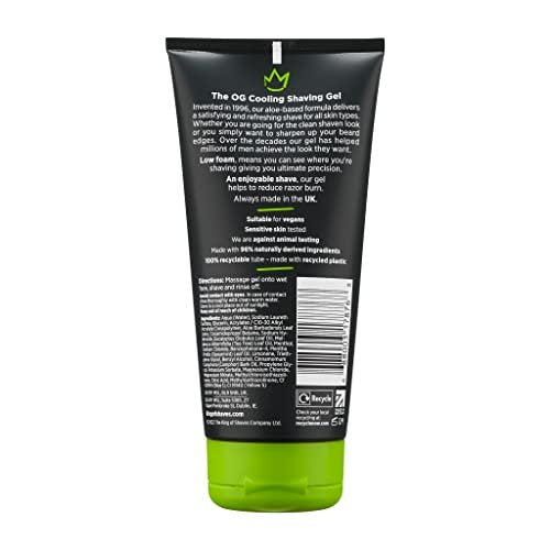 King of Shaves Cooling Shave Gel with Aloe & Tea Tree, 175ml (5 Fl Oz) Avelisse