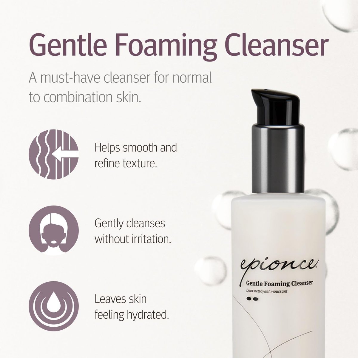 Epionce Gentle Foaming Cleanser – Hydrating Face Wash & Makeup Remover for Normal to Combination Skin | 6 Fl Oz Avelisse