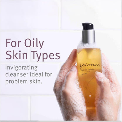 Epionce Lytic Gel Cleanser – Gentle Foaming Face Wash & Makeup Remover for Oily, Combination & Problem Skin | Acne & Oil-Control Cleanser with Willow Bark | Dermatologist Skincare Avelisse