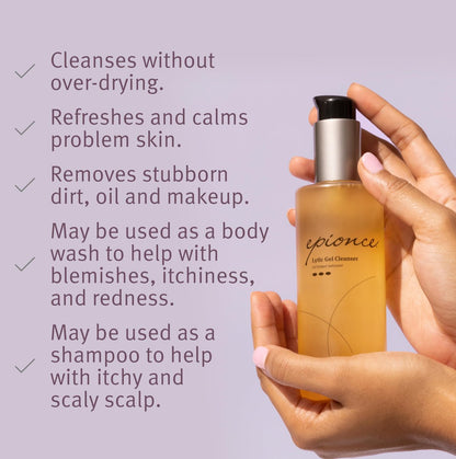 Epionce Lytic Gel Cleanser – Gentle Foaming Face Wash & Makeup Remover for Oily, Combination & Problem Skin | Acne & Oil-Control Cleanser with Willow Bark | Dermatologist Skincare Avelisse