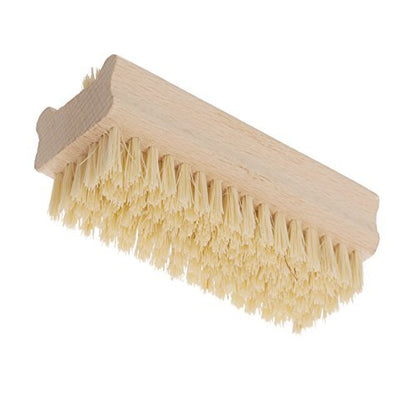 Redecker Tampico Fiber and Beechwood Nailbrush – 3-5/8 Inches, Natural Wood Nail Cleaning Brush