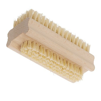 Redecker Tampico Fiber and Beechwood Nailbrush – 3-5/8 Inches, Natural Wood Nail Cleaning Brush