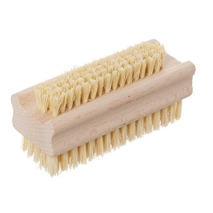 Redecker Tampico Fiber and Beechwood Nailbrush – 3-5/8 Inches, Natural Wood Nail Cleaning Brush