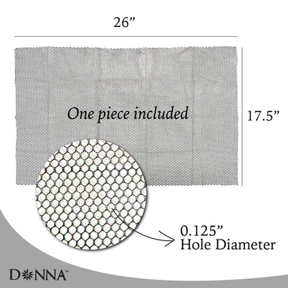 DONNA Deluxe Soft Weaving Net 17.5″ × 26″ – Triple Helix Structure Hair Net for Sew-in Weave Styles, Soft Texture Fits Scalp Contour, Durable & Flexible Mesh Fabric for Salon and Home Use, Black
