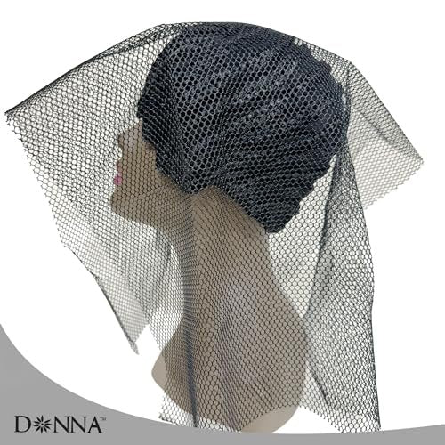 DONNA Deluxe Soft Weaving Net 17.5″ × 26″ – Triple Helix Structure Hair Net for Sew-in Weave Styles, Soft Texture Fits Scalp Contour, Durable & Flexible Mesh Fabric for Salon and Home Use, Black - görsel 3