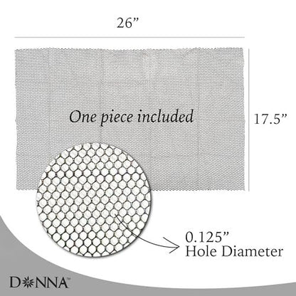 DONNA Deluxe Soft Weaving Net 17.5″ × 26″ – Triple Helix Structure Hair Net for Sew-in Weave Styles, Soft Texture Fits Scalp Contour, Durable & Flexible Mesh Fabric for Salon and Home Use, Black