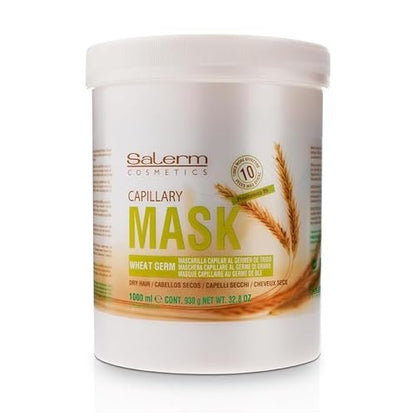 SALERM Nourishing Hair Mask 1000 ml – Deep Hydration for Dry & Damaged Hair with Wheat Germ Avelisse