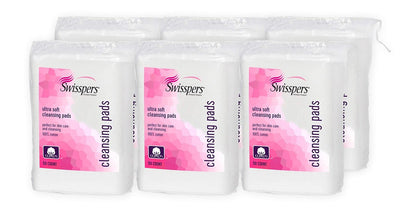 Swisspers Premium Facial Cleansing Pad - 100% Cotton, Ultra Soft, Extra Large, 50 Count (6-Pack, 300 Pads Total) Avelisse