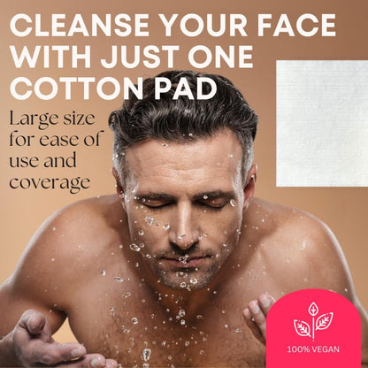 Swisspers Premium Facial Cleansing Pad - 100% Cotton, Ultra Soft, Extra Large, 50 Count (6-Pack, 300 Pads Total) Avelisse
