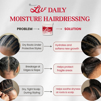LIV Summit Creme Hairdressing and Conditioner – Deep Moisturizing Treatment for Dry Textured Hair, 15 oz Avelisse