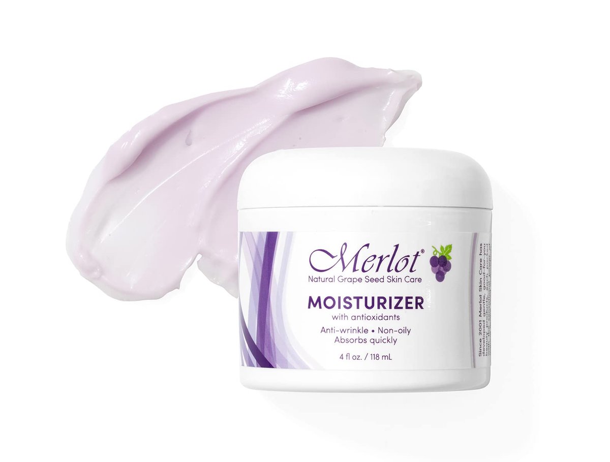 Merlot Moisturizer for Face - Hydrating Daily Face Cream, 4 oz (118 mL) Avelisse