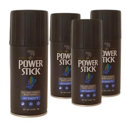 Power Stick Intensity Deodorant Body Spray for Men, 2.8 oz