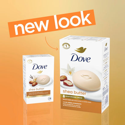 Dove Beauty Bar Gentle Skin Cleanser with Shea Butter, 2 Bars, 3.75 oz Each - Moisturizing More Than Bar Soap Avelisse