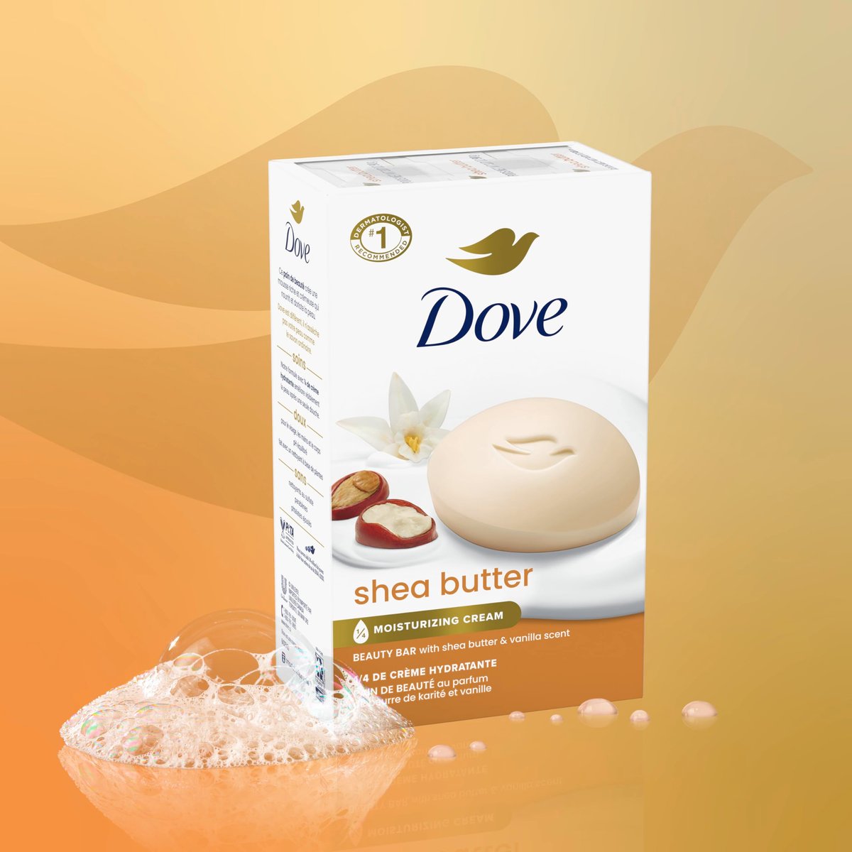 Dove Beauty Bar Gentle Skin Cleanser with Shea Butter, 2 Bars, 3.75 oz Each - Moisturizing More Than Bar Soap Avelisse