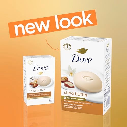 Dove Beauty Bar Gentle Skin Cleanser with Shea Butter, 2 Bars, 3.75 oz Each - Moisturizing More Than Bar Soap Avelisse