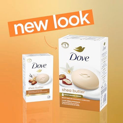 Dove Beauty Bar Gentle Skin Cleanser with Shea Butter, 2 Bars, 3.75 oz Each - Moisturizing More Than Bar Soap Avelisse