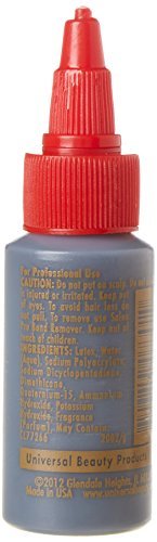 SalonPro Hair Extension Bonding Glue - Black, 1 Oz (30 ml) - Professional Rubber-Based Adhesive - görsel 3