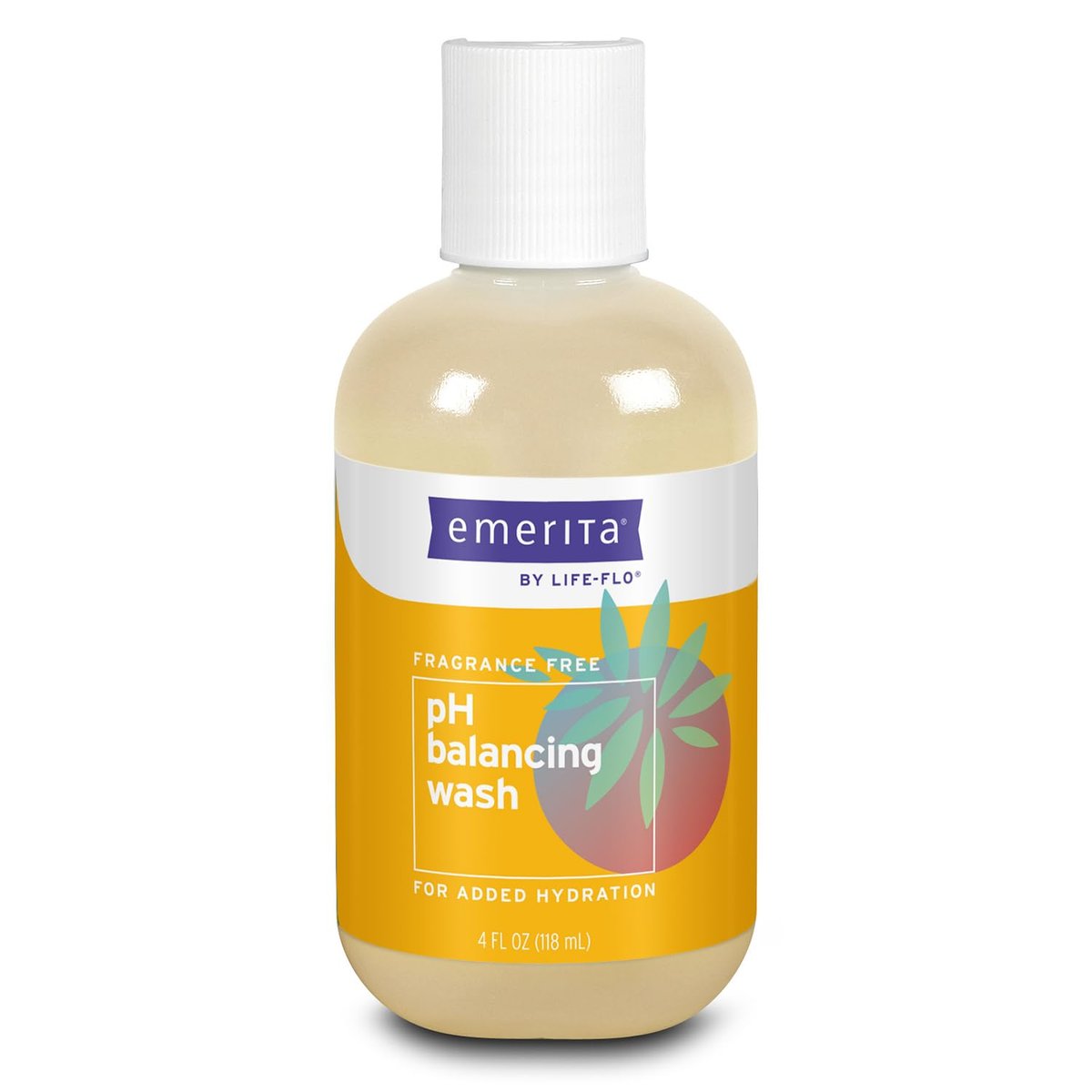 Emerita pH Balancing Feminine Wash, Hydrating Cleanser, Fragrance Free, 4 oz - görsel 1