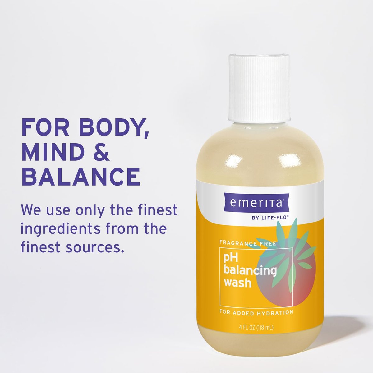 Emerita pH Balancing Feminine Wash, Hydrating Cleanser, Fragrance Free, 4 oz - görsel 11