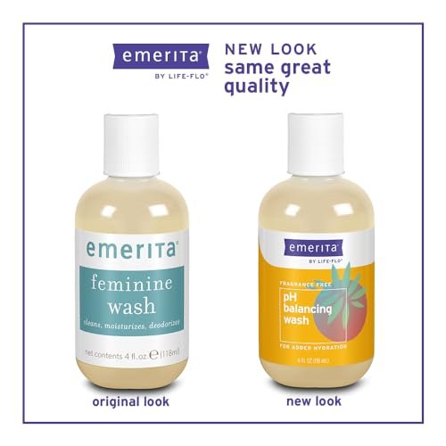 Emerita pH Balancing Feminine Wash, Hydrating Cleanser, Fragrance Free, 4 oz - görsel 4