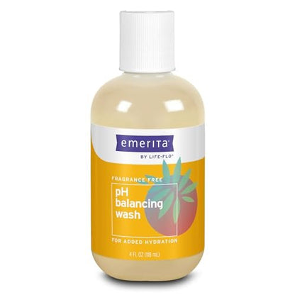 Emerita pH Balancing Feminine Wash, Hydrating Cleanser, Fragrance Free, 4 oz