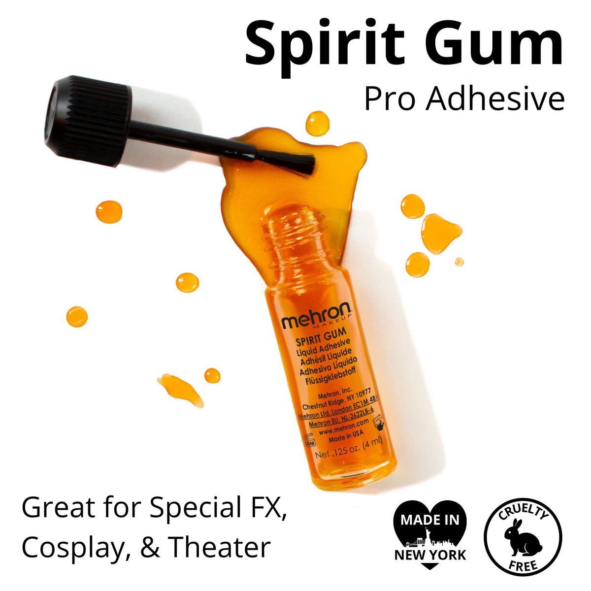 Mehron Spirit Gum & Remover Combo Kit – Professional Adhesive for Face, Skin & Body - görsel 5